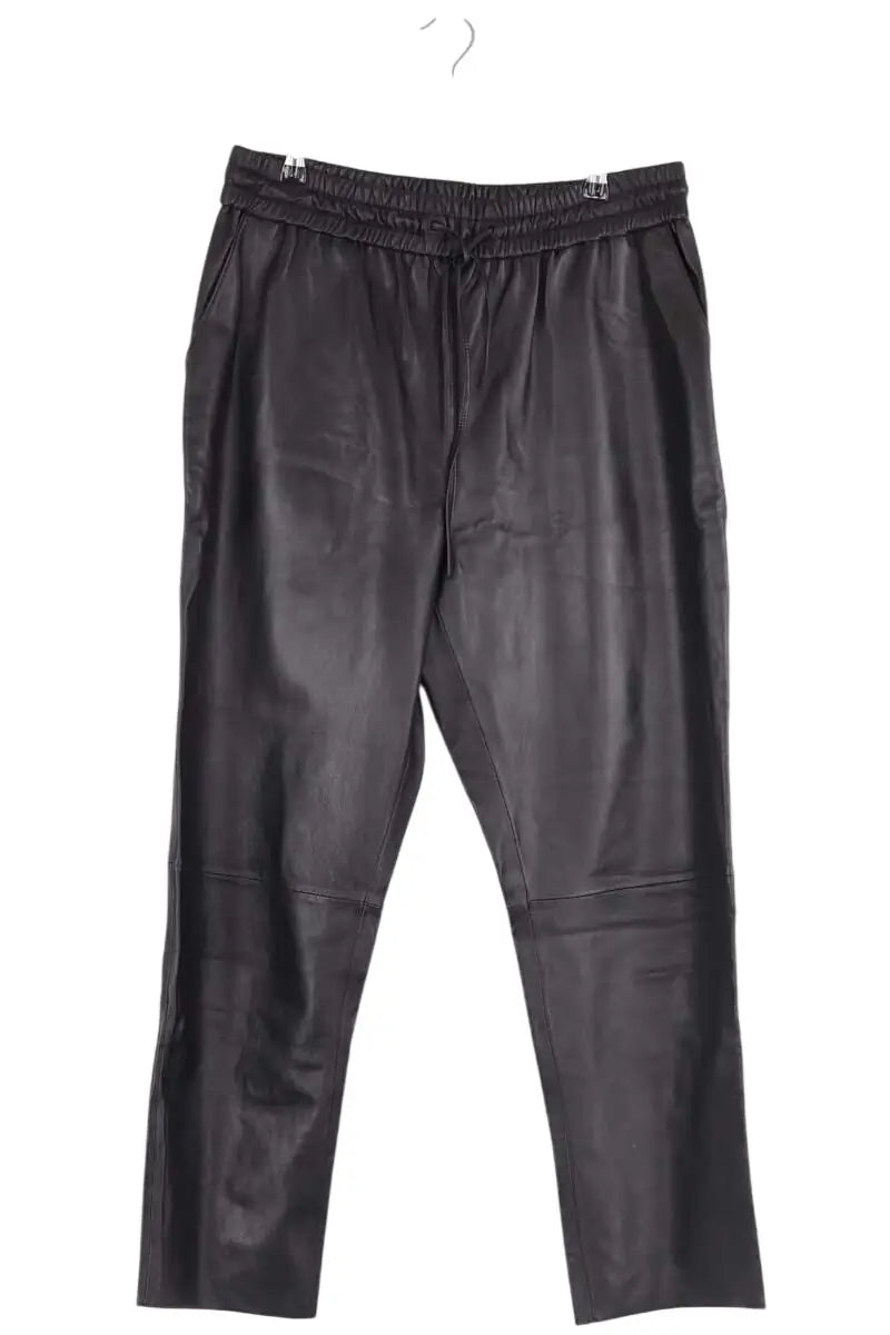 Pantalon droit Vanessa Bruno Noir en Cuir, taille L - Seconde Main