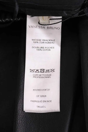 Pantalon droit Vanessa Bruno Noir en Cuir