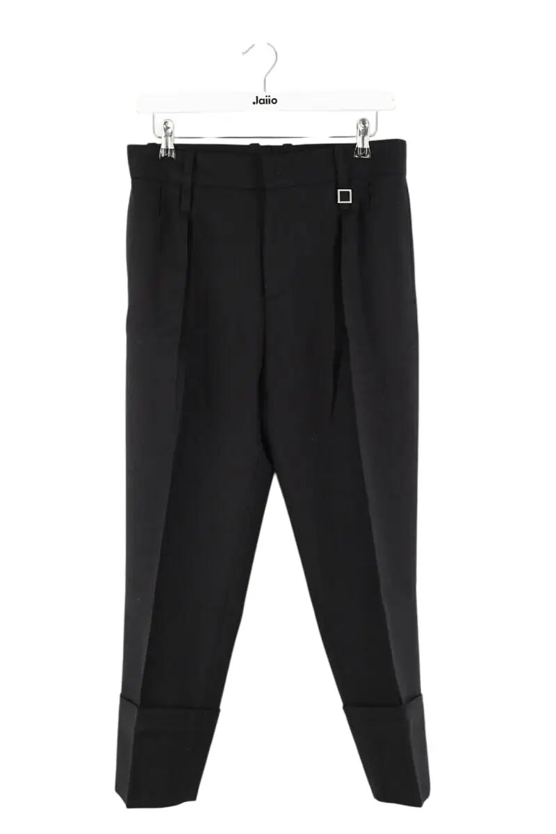 Pantalon droit Wooyoungmi Noir en Polyester, taille XL - Seconde Main