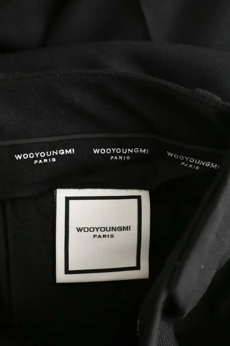 Pantalon droit Wooyoungmi Noir en Polyester