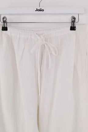 Pantalon droit Xirena Blanc en Coton