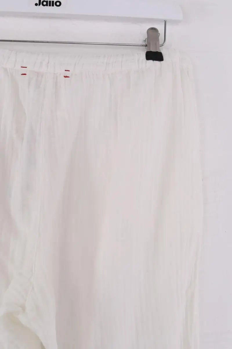 Pantalon droit Xirena Blanc en Coton