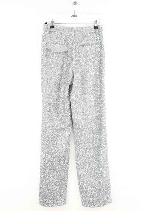 Pantalon droit Zadig & Voltaire Argent en Synthétique