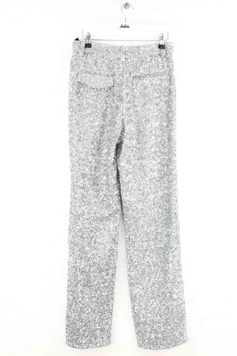 Pantalon droit Zadig & Voltaire Argent en Synthétique