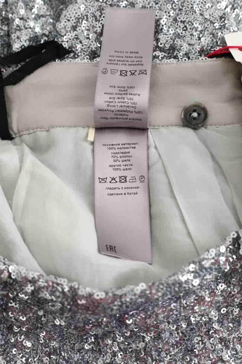 Pantalon droit Zadig & Voltaire Argent en Synthétique
