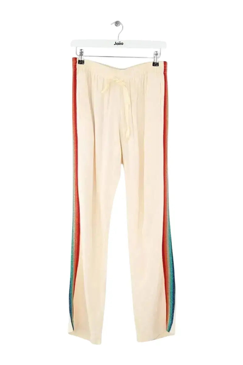 Pantalon droit Zadig & Voltaire Beige en Synthétique, taille L - Seconde Main