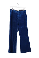 Pantalon droit Zadig & Voltaire Bleu en Velours, taille XS - Seconde Main