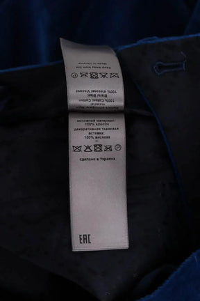 Pantalon droit Zadig & Voltaire Bleu en Velours