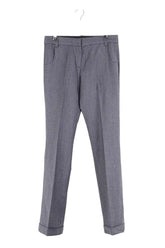 Pantalon droit Zadig & Voltaire Gris en Laine, taille M - Seconde Main