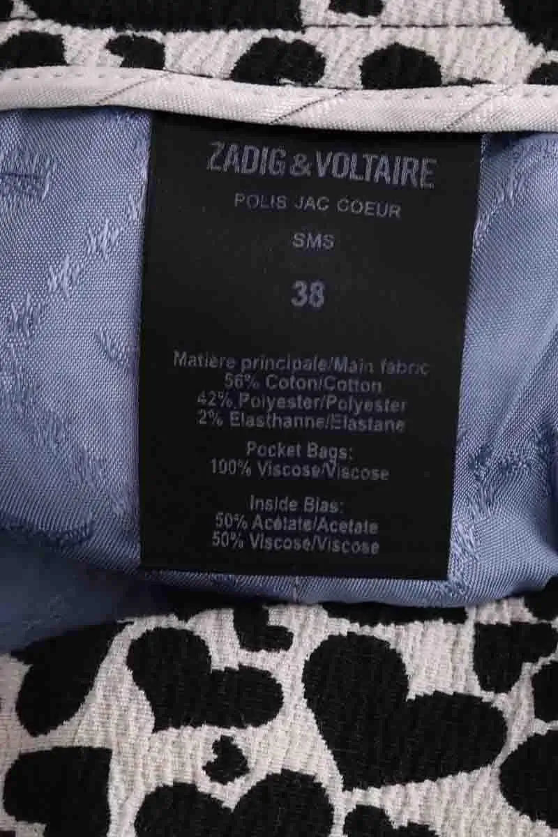 Pantalon droit Zadig & Voltaire Noir en Coton
