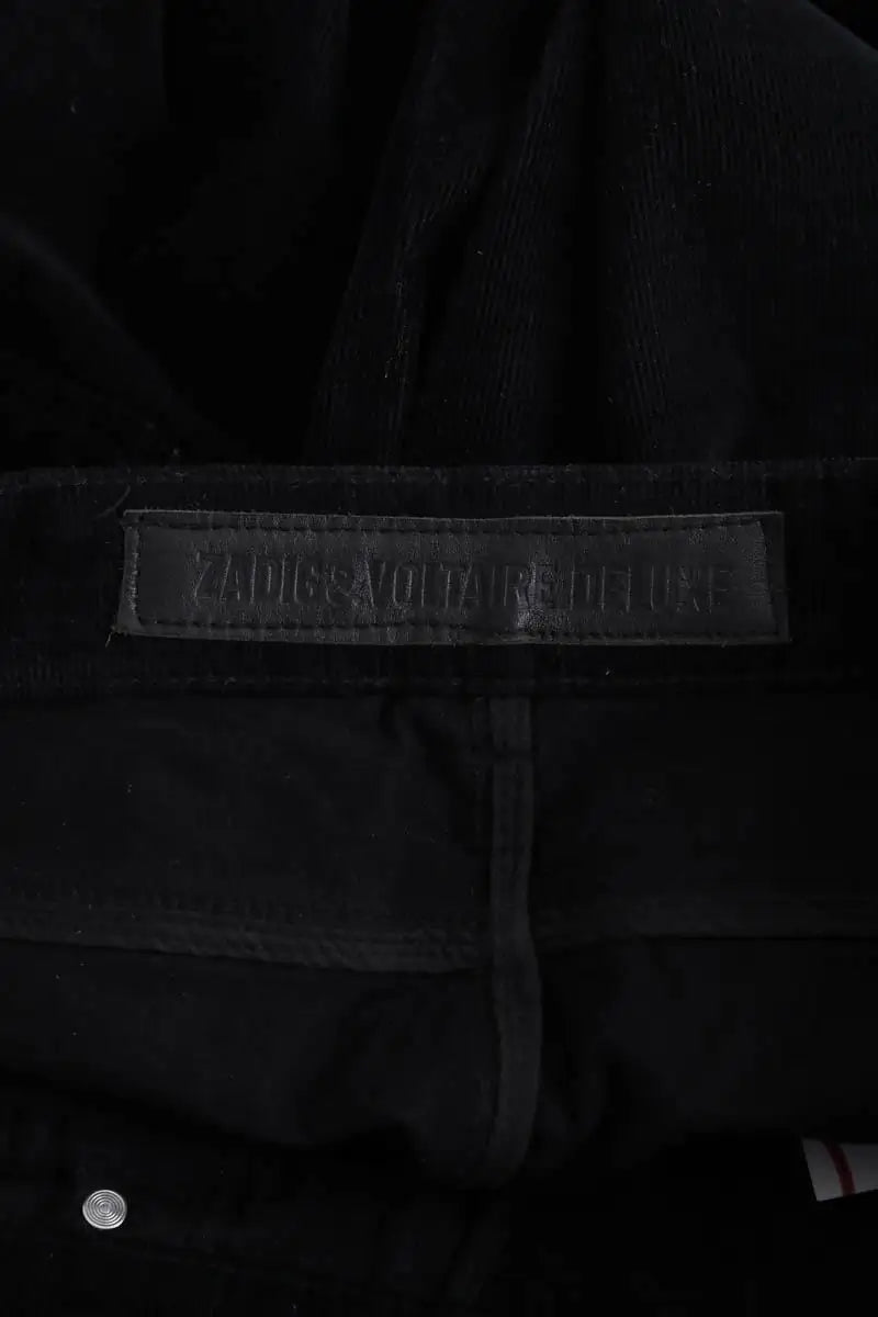 Pantalon droit Zadig & Voltaire Noir en Coton