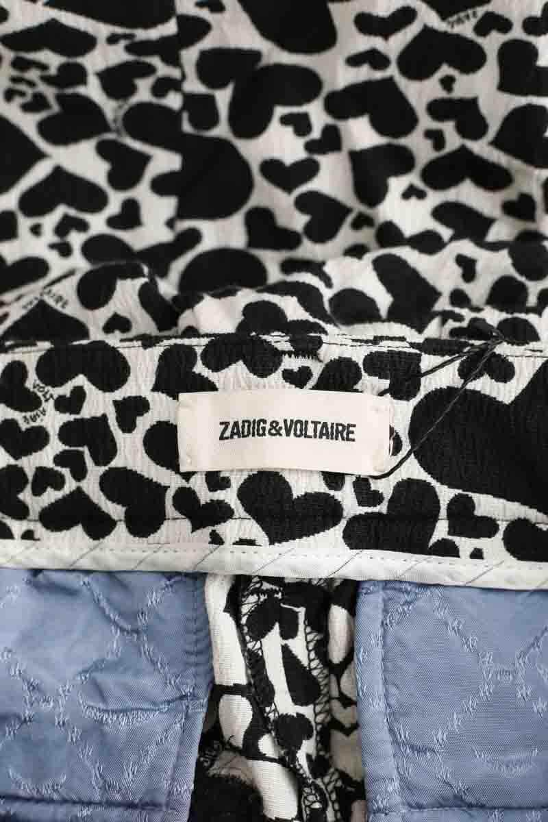 Pantalon droit Zadig & Voltaire Noir en Coton