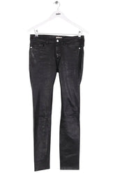 Pantalon droit Zadig & Voltaire Noir en Cuir, taille M - Seconde Main