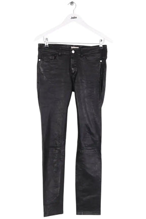 Pantalon droit Zadig & Voltaire Noir en Cuir, taille M - Seconde Main