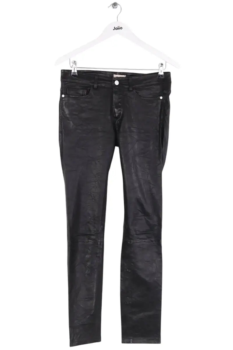 Pantalon droit Zadig & Voltaire Noir en Cuir, taille M - Seconde Main