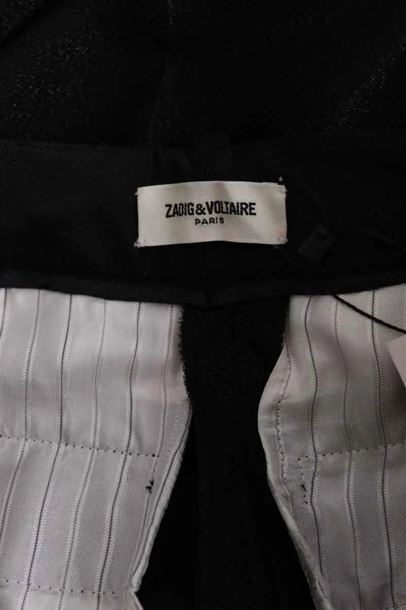 Pantalon droit Zadig & Voltaire Noir en Viscose