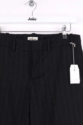 Pantalon droit Zadig & Voltaire Prune shimmer Noir en Viscose