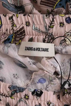 Pantalon droit Zadig & Voltaire Rose en Synthétique