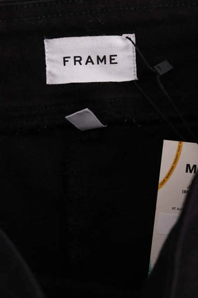 Pantalon Frame The Jet Set Flare Noir en Coton