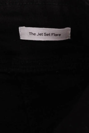 Pantalon Frame The Jet Set Flare Noir en Coton