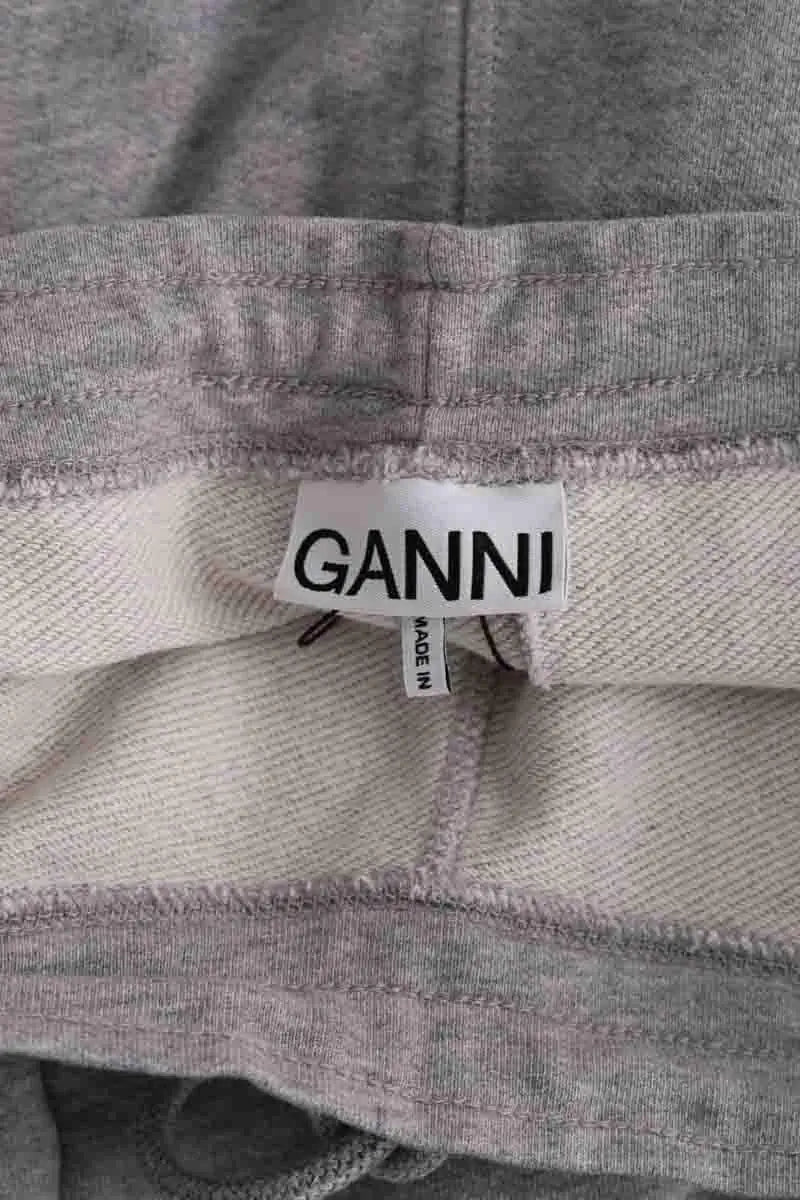 Pantalon Ganni Gris en Coton