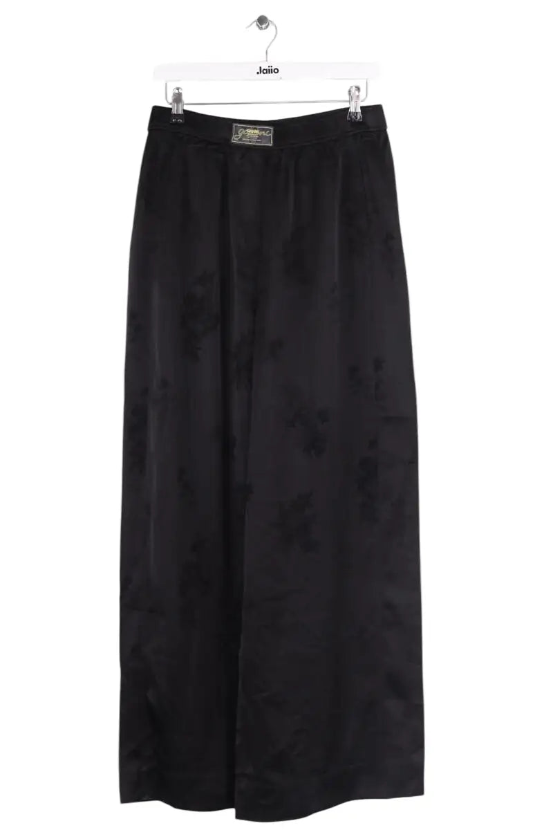 Pantalon Ganni Noir en Synthétique, taille M - Seconde Main