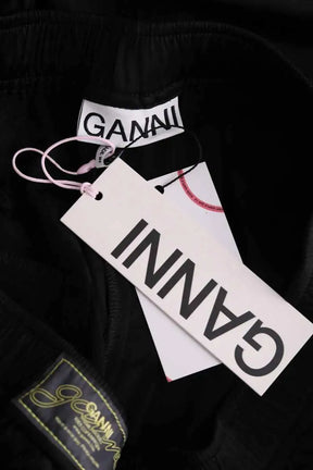Pantalon Ganni Noir en Synthétique