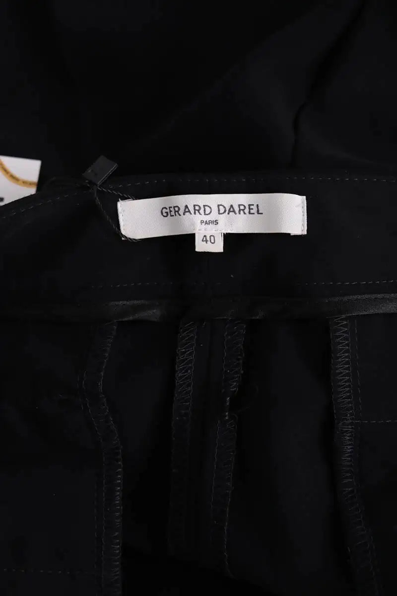 Pantalon Gerard Darel Noir en Synthétique