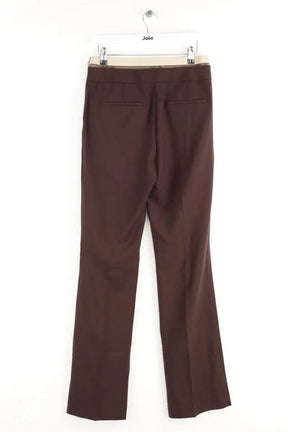 Pantalon Helmut Lang Stretch wool Marron en Laine