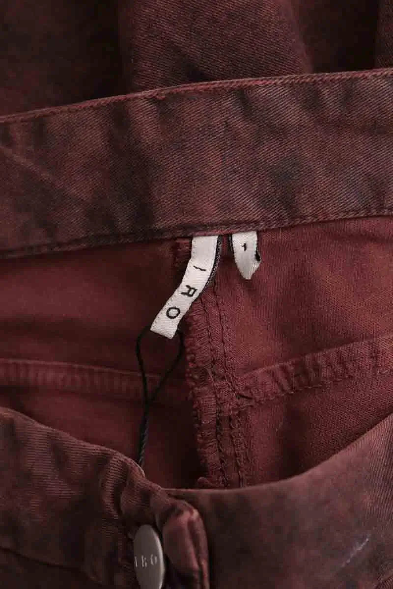 Pantalon Iro Ninfa Marron en Coton