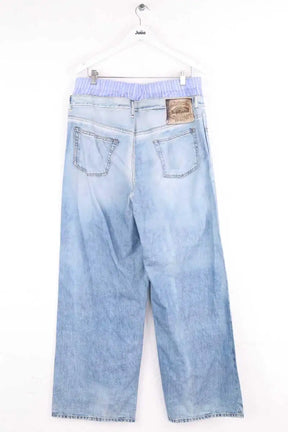 Pantalon large Acne Studios Bleu en Coton