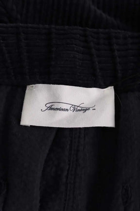 Pantalon large American Vintage Anthracite en Coton