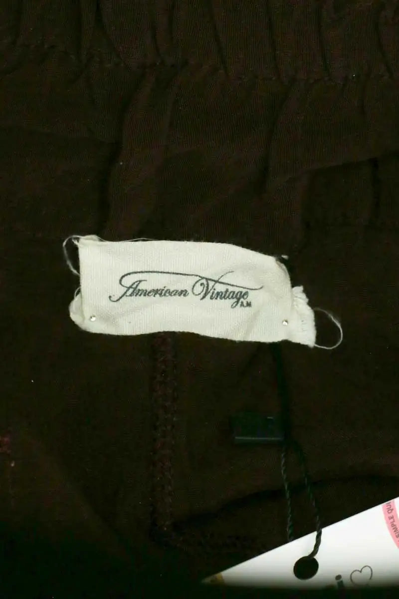 Pantalon large American Vintage Bordeaux en Viscose
