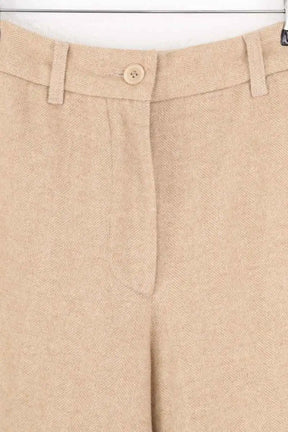 Pantalon large American Vintage Camel en Laine