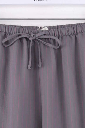 Pantalon large American Vintage Gris en Viscose