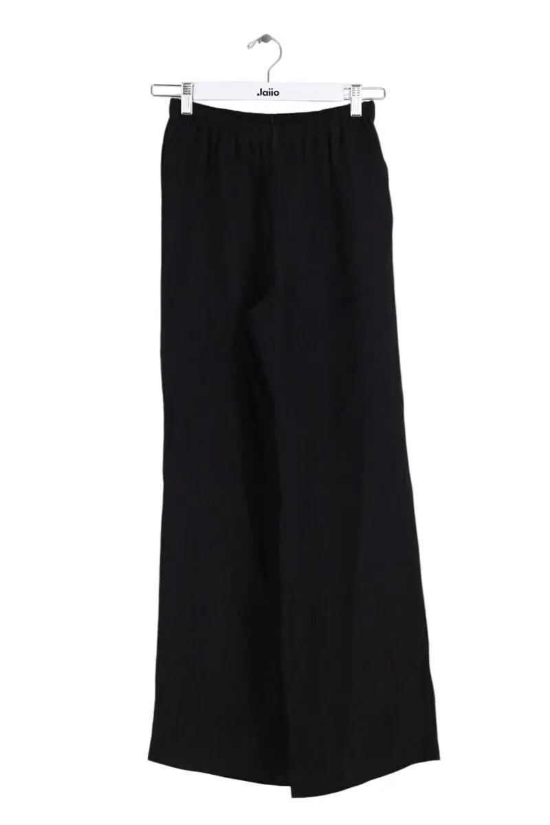 Pantalon large Anine Bing Noir en Viscose, taille XS - Seconde Main