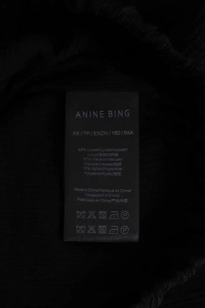 Pantalon large Anine Bing Noir en Viscose