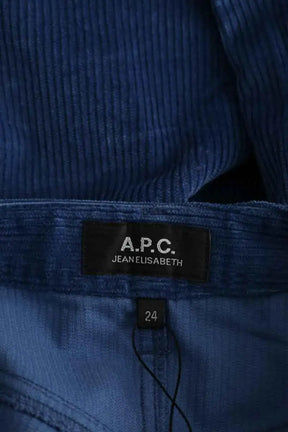 Pantalon large APC Bleu en Coton