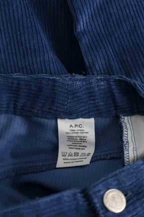 Pantalon large APC Bleu en Coton