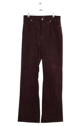 Pantalon large APC Bordeaux en Coton, taille L - Seconde Main