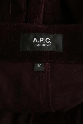 Pantalon large APC Bordeaux en Coton