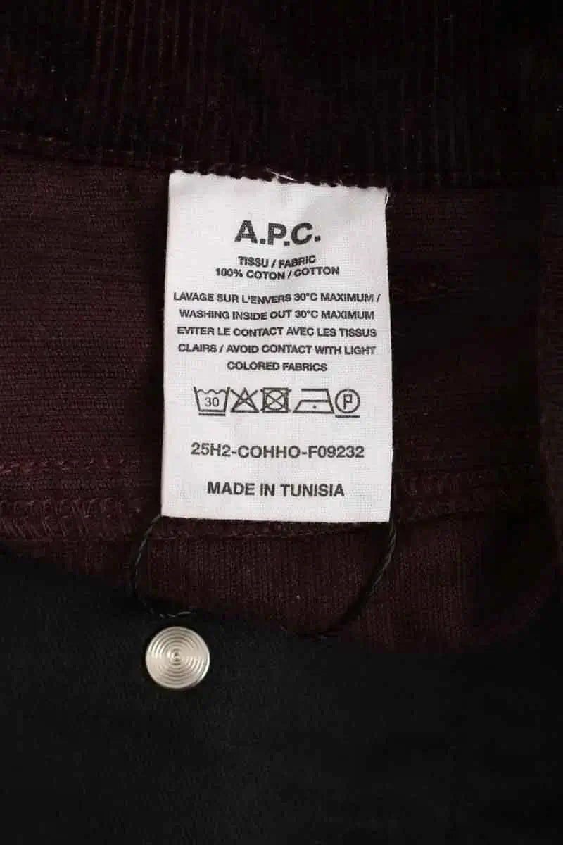 Pantalon large APC Bordeaux en Coton