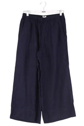 Pantalon large Arket Marine en Lin, taille S - Seconde Main