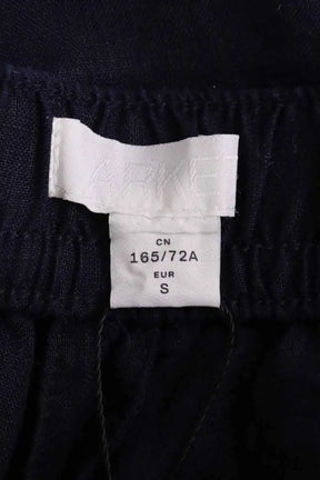 Pantalon large Arket Marine en Lin