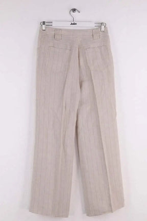 Pantalon large Armani Jeans Beige en Lin