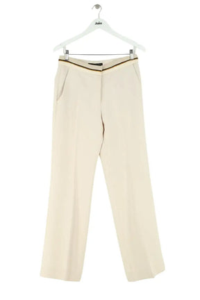 Pantalon large Barbara Bui Beige en Synthétique, taille M - Seconde Main