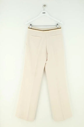 Pantalon large Barbara Bui Beige en Synthétique