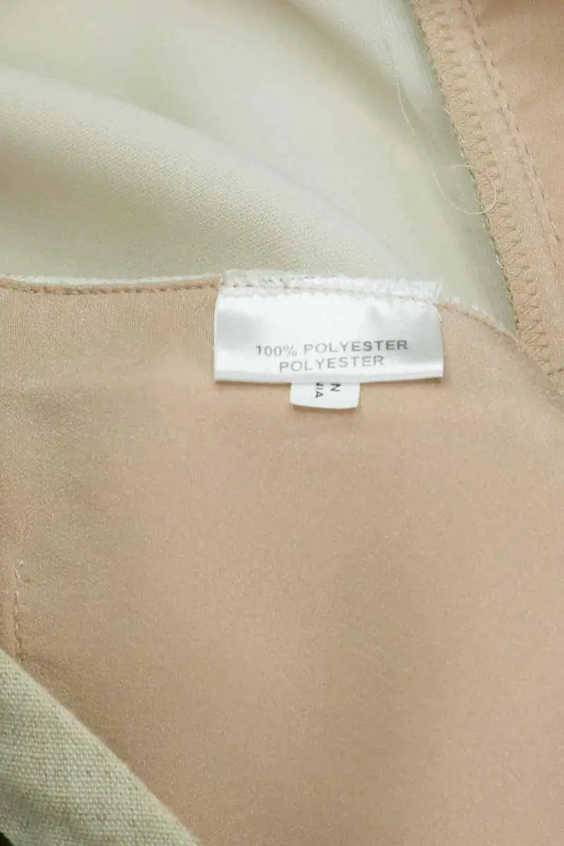 Pantalon large Barbara Bui Beige en Synthétique