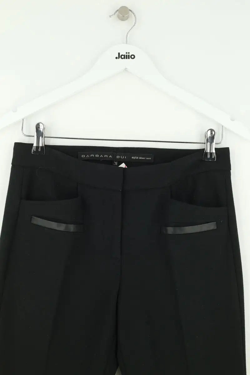 Pantalon large Barbara Bui Noir en Synthétique