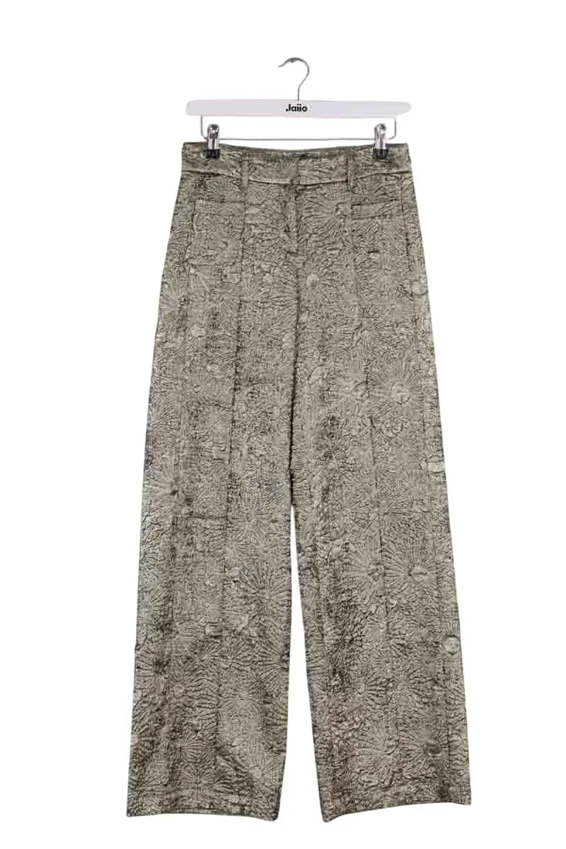 Pantalon large Ba&Sh Doré en Synthétique, taille XS - Seconde Main
